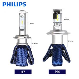 Philips Ultinon Essential LED H4 H7 H8 H11 H16 HB3 HB4 HIR2 9003 9005 9006 9012 12V UEX2 6000K Auto Headlight Fog Lamps (Twin) טורבו לד איכותי מאוד פיליפס למאזדה