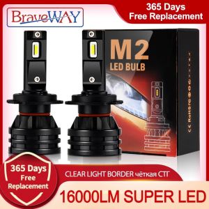 טורבו לד מומלץ ואיכותי לקניה דרך אליאקספרס BraveWay Car Lights LED H7 16000LM H11 LED Lamp for Car Headlight Bulbs H4 H1 H8 H9 9005 9006 HB3 HB4 Turbo H7 LED Bulbs 12V 24V