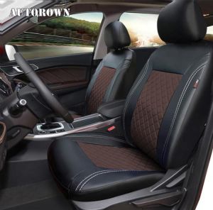AUTOROWN PU Leather Auto Car Seat Covers Universal Automobile Covers For Toyota Mazda Kia Hyundai Lexus Renault BMW Waterproof - ריפודי דמוי עור למאזדה 